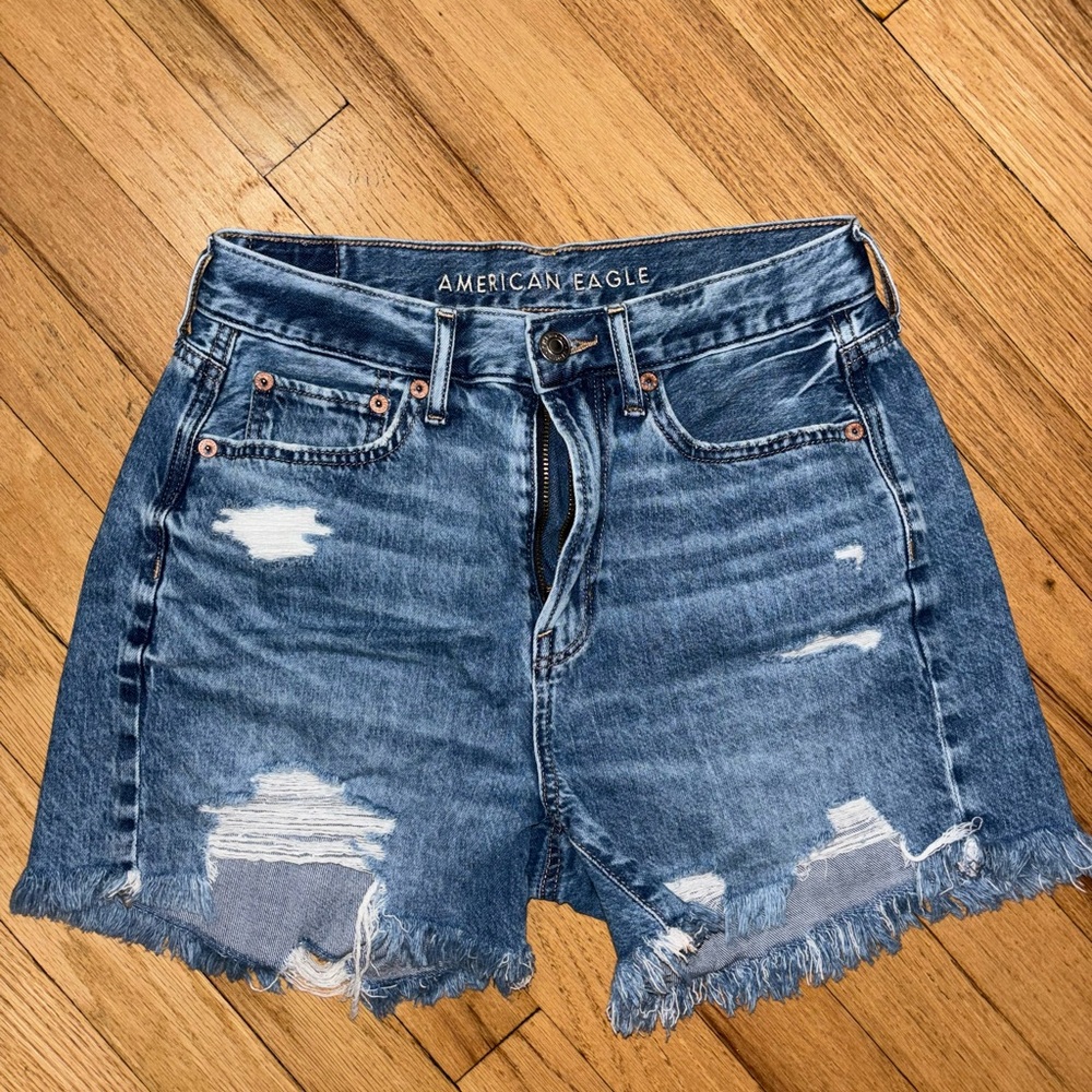 American Eagle Distressed Mom Shorts